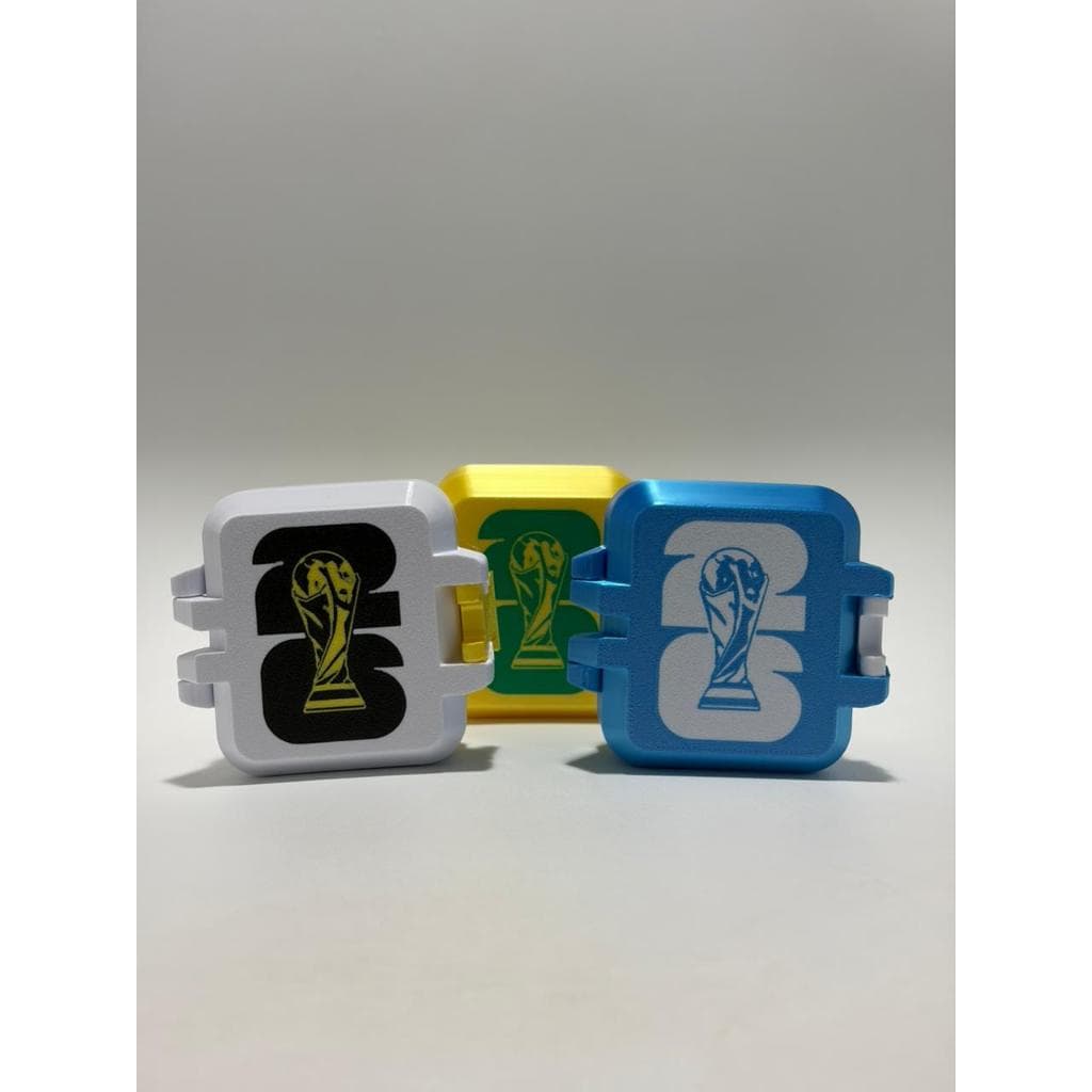 Porta Figurinhas Copa do Mundo | Organizador de Figurinhas Futebol | Opção com Nome Personalizado