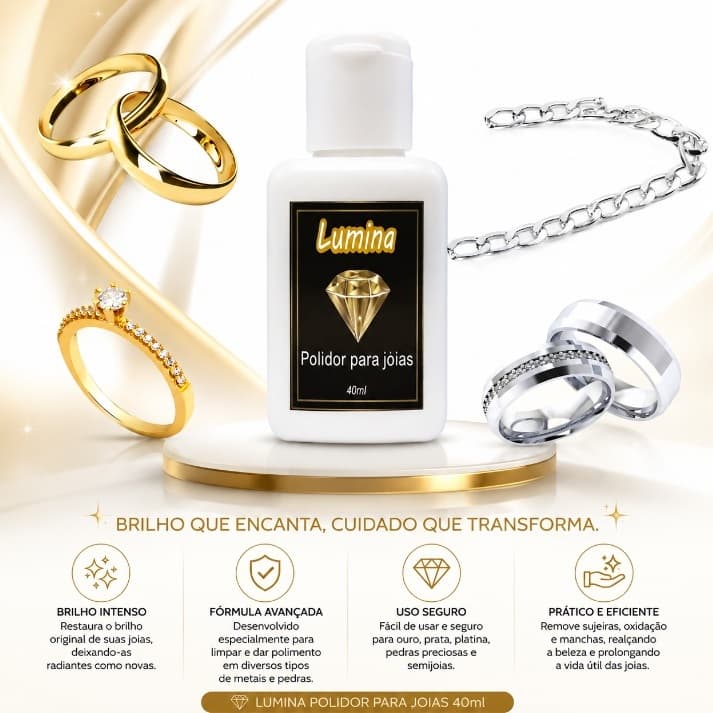 Polidor Para Alianças e Joias - Ouro, Prata e Moeda Antiga 40ml