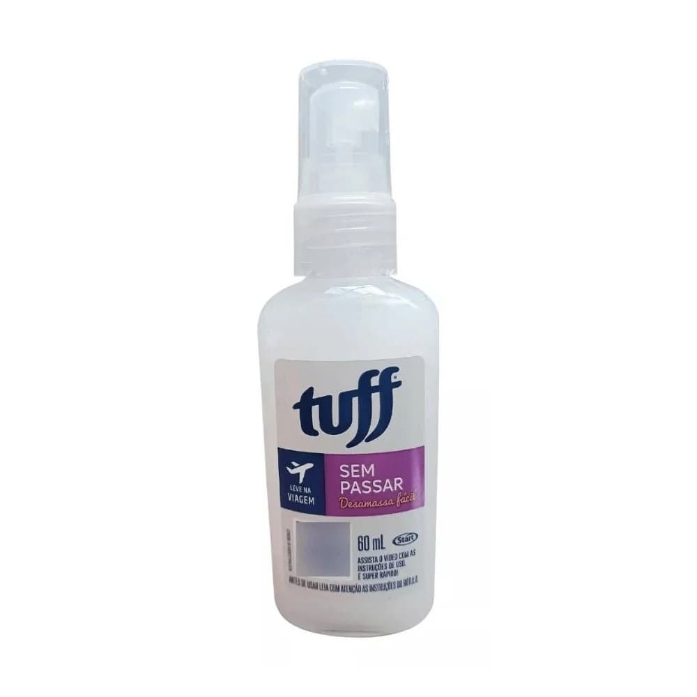 TUFF Sem Passar 60ml Desamassa Roupas Sem Ferro Perfuma e Remove Odores Rapidamente