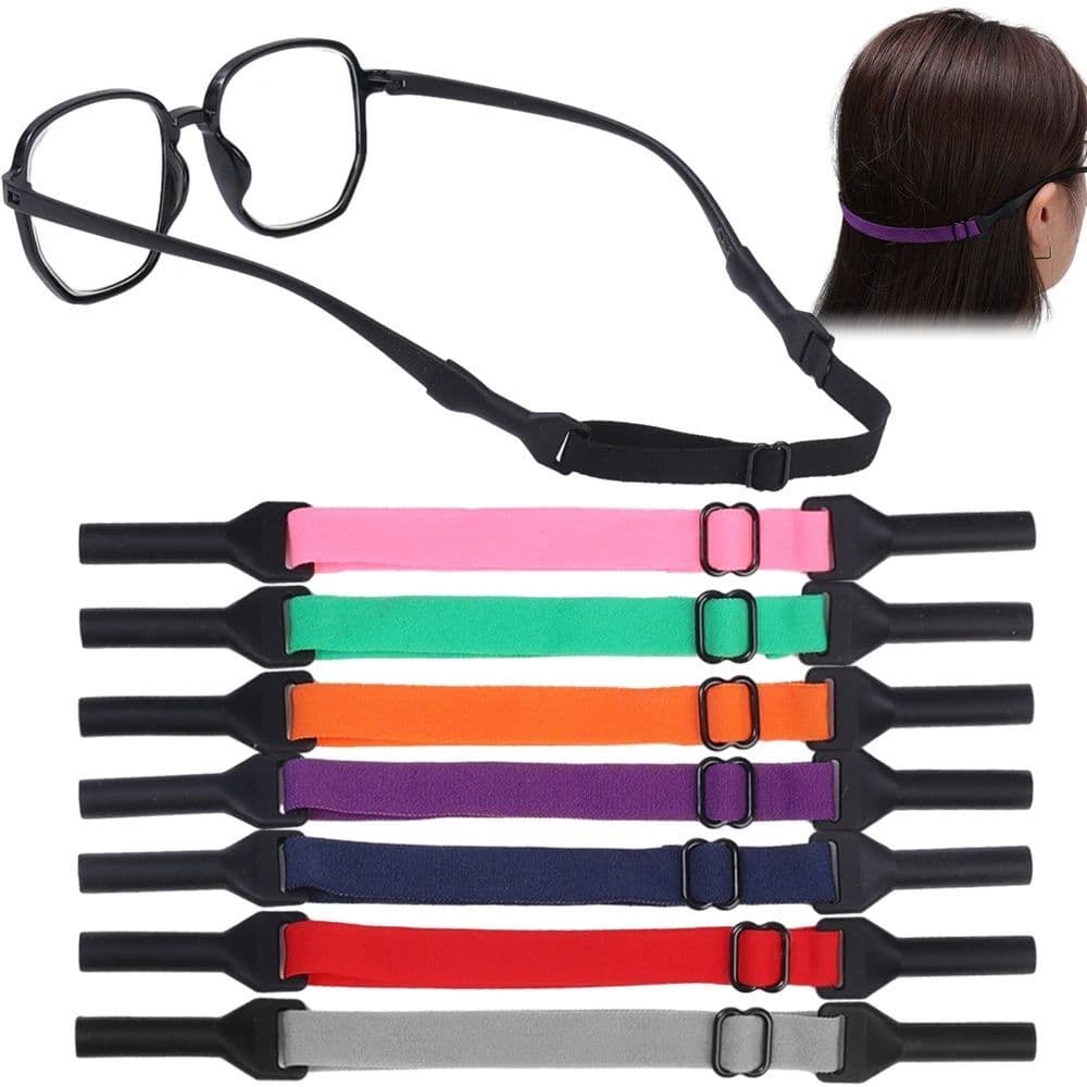 Suporte Óculos Esportivo Ajustável Silicone Elástico Cordão Cordinha Corda Grau Sol Criança Adulto