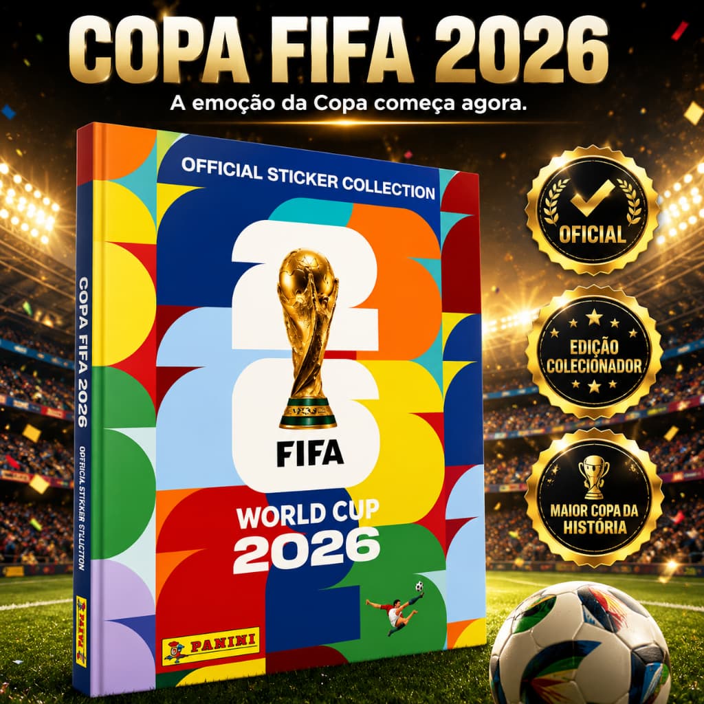 Álbum Copa do Mundo FIFA 2026 - Livro Ilustrado Colecionável
