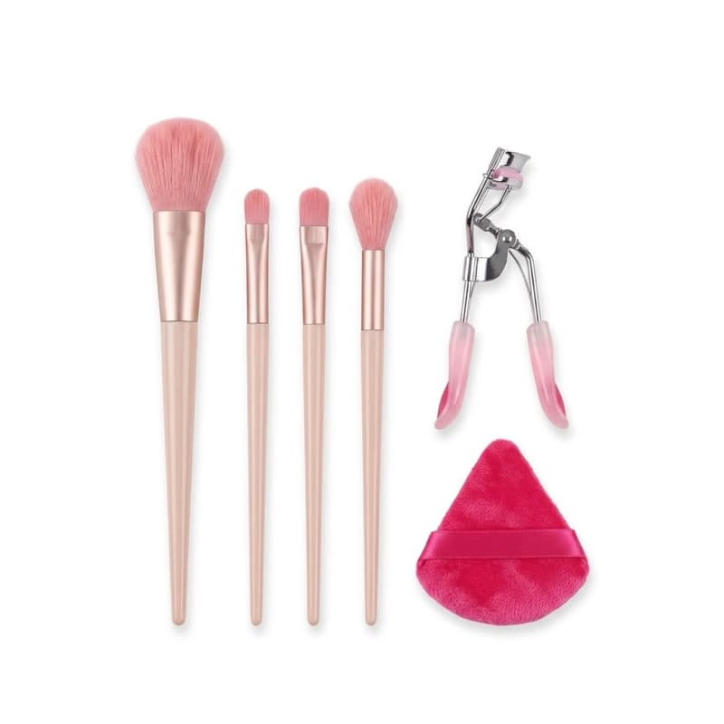 Kit Pincéis Maquiagem Profissional + Curvex + Esponja Veludo