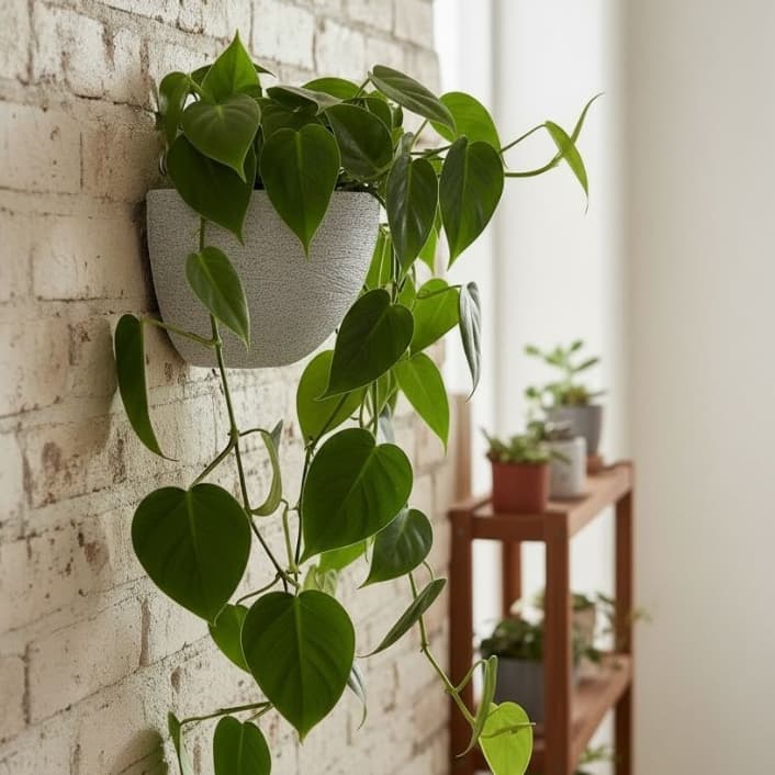 Vaso Parede Gancho 12cm para plantas flores decorativo interno e externo em Polietileno