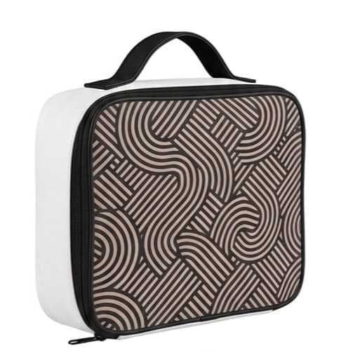 Necessaire Grande Maquiagem Viagem Organizadora Couro PU Premium