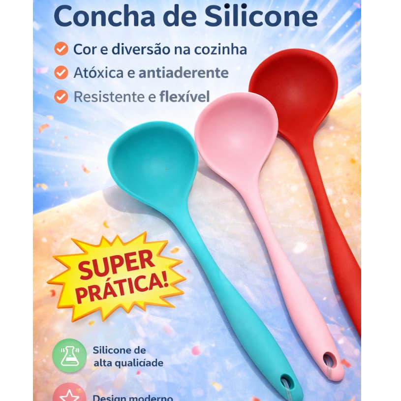 Concha de Silicone Planeta Cozinha Antiaderente Resistente ao Calor 230° Utensílio Para O Lar