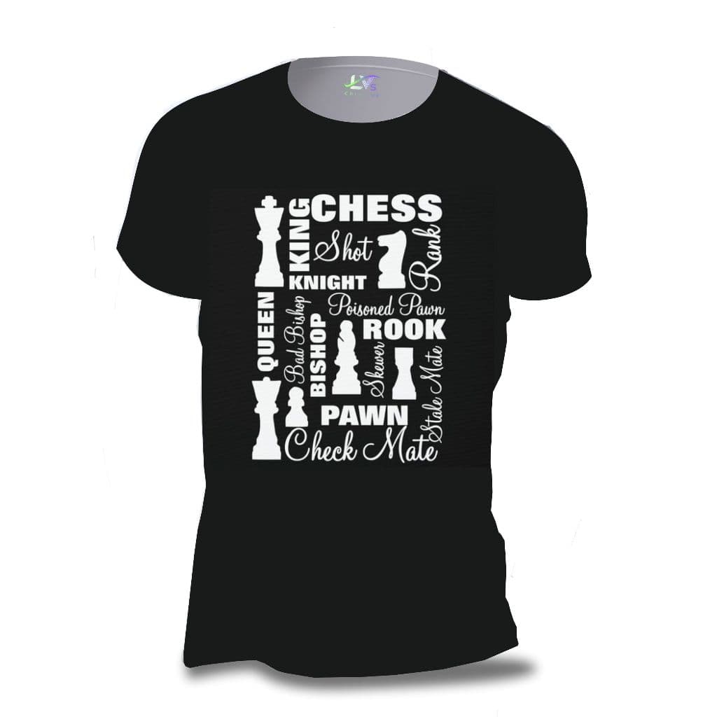 Camiseta Casual Xadrez Jogador Jogo Tabuleiro Chess Peças King Queen Think Cavalo Bispo Algodão