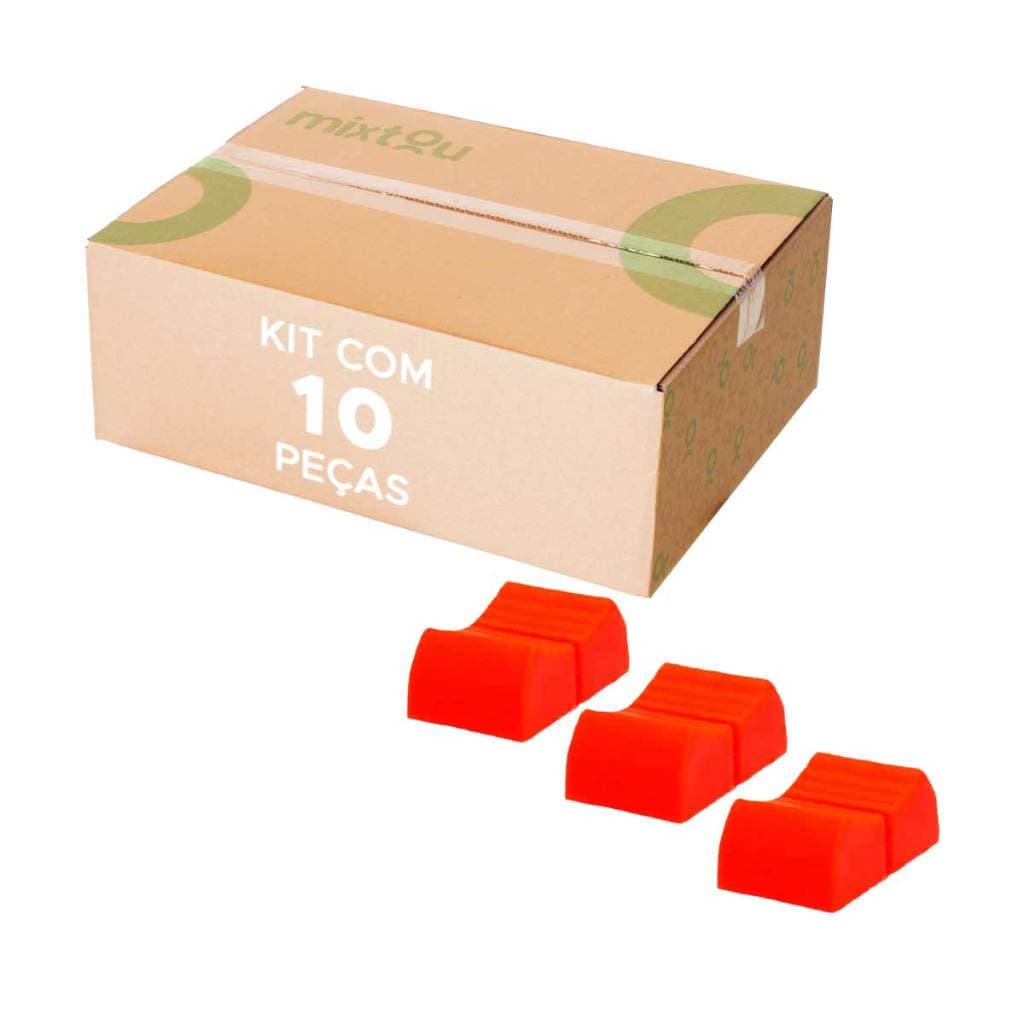 10x Botão Knob Mesa de Som Eixo 1x4mm - Deslizante - Vermelho