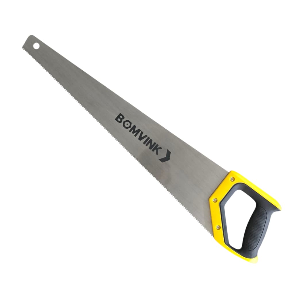 Serrote De Mão Profissional 22 Pol 550mm Lâmina De Aço Dentes Travados Tripla Afiação Marcenaria