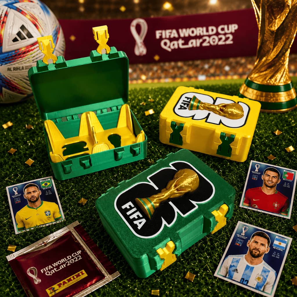 Porta Figurinhas Copa 2026 Organizador Até 500 Figurinhas Anti Amasso Alta Resistência