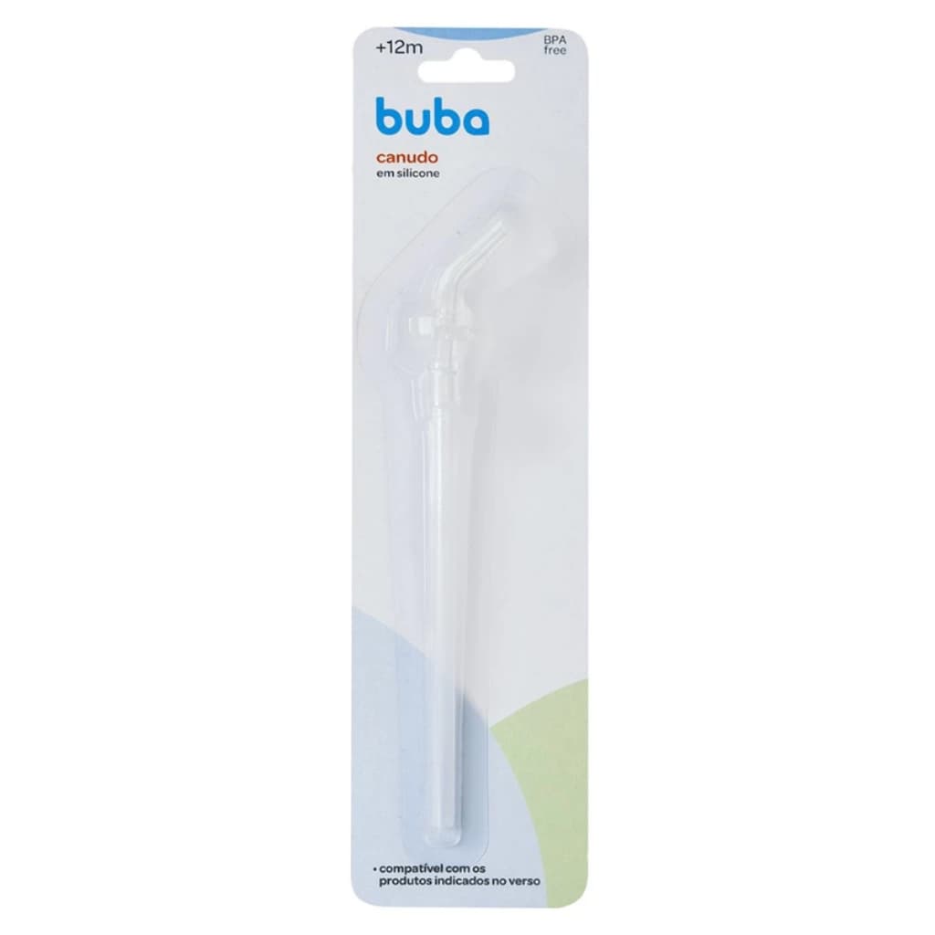 Canudo Repositor Refil em Silicone Compatível Garrafa Alumínio e Térmica Buba ref12123