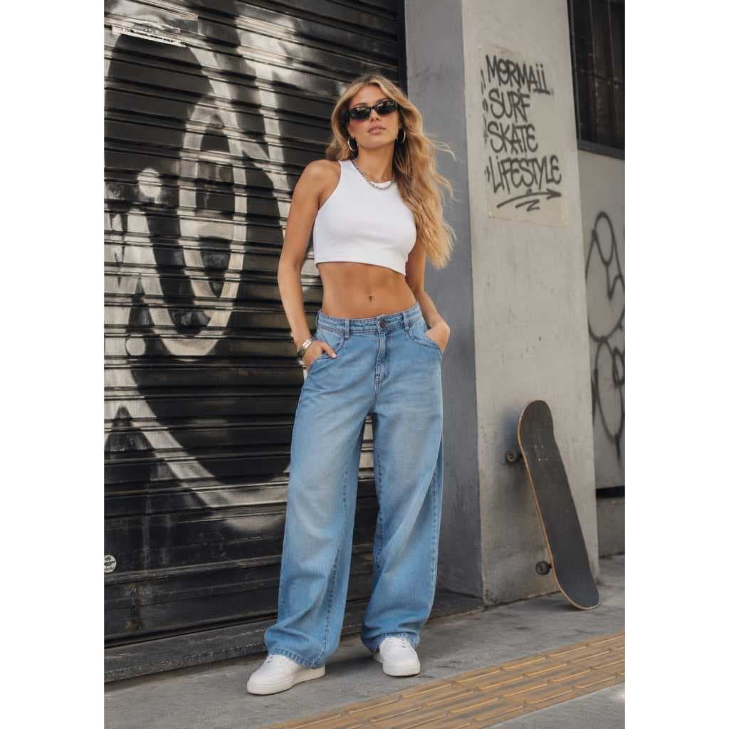 Calça Jeans Feminina Baggy Mormaii – Estilo, Conforto e Atitude