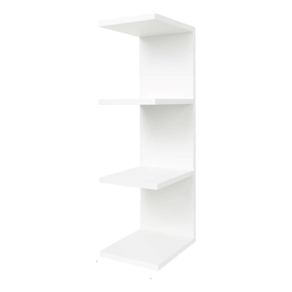 Torre com Prateleira MDF Branco Nicho Decoração