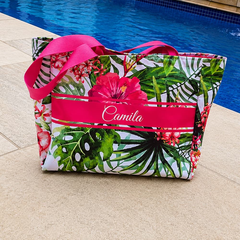 Bolsa Riviera | Bolsa de Praia Personalizada com nome, iniciais ou frase, Diversas Estampas