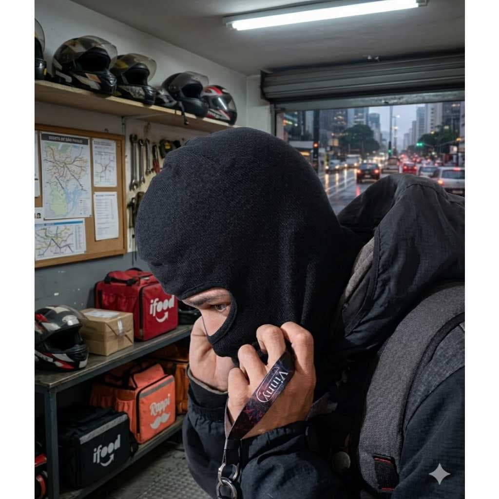 Touca Ninja Balaclava Térmica Proteção Facial Frio Vento Moto Motoboy Unissex