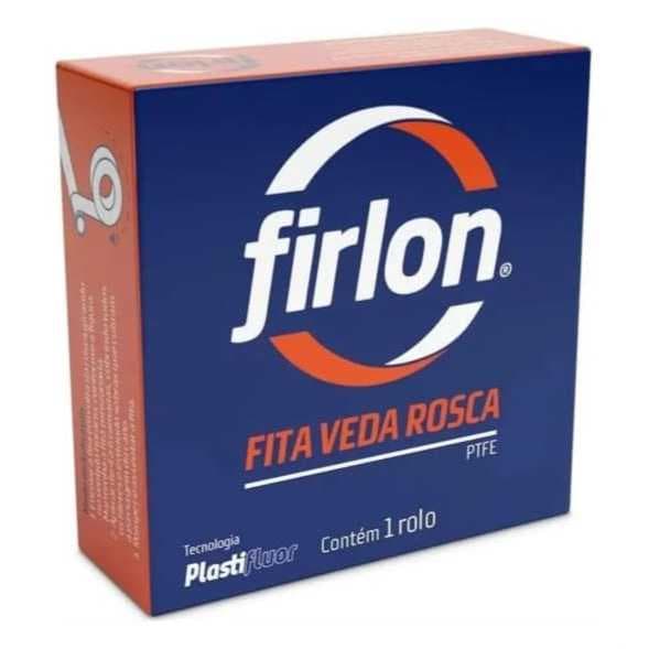 Fita Veda Rosca Teflon 18mm x 10m | Firlon para vedação e roscas rolo de fita branca envio imediato
