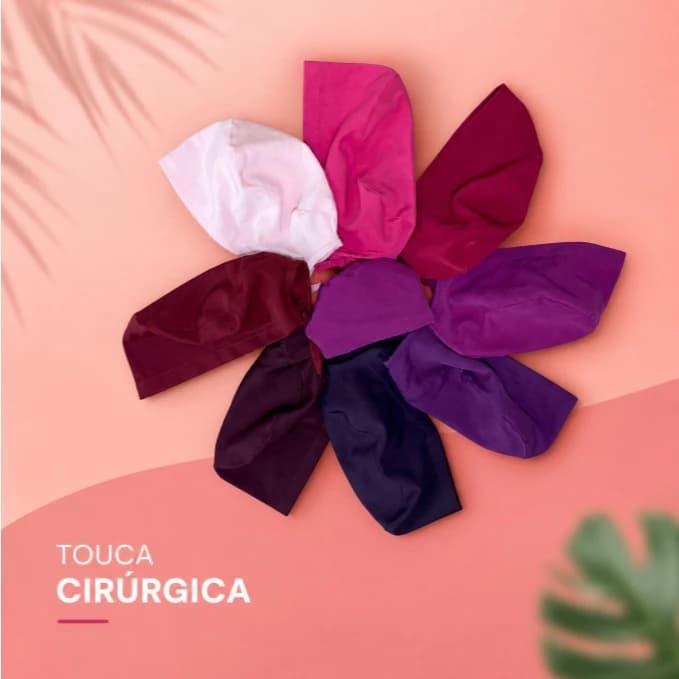 Touca Cirúrgica Gorro Bandana de Amarrar Unissex Tecido Lavável