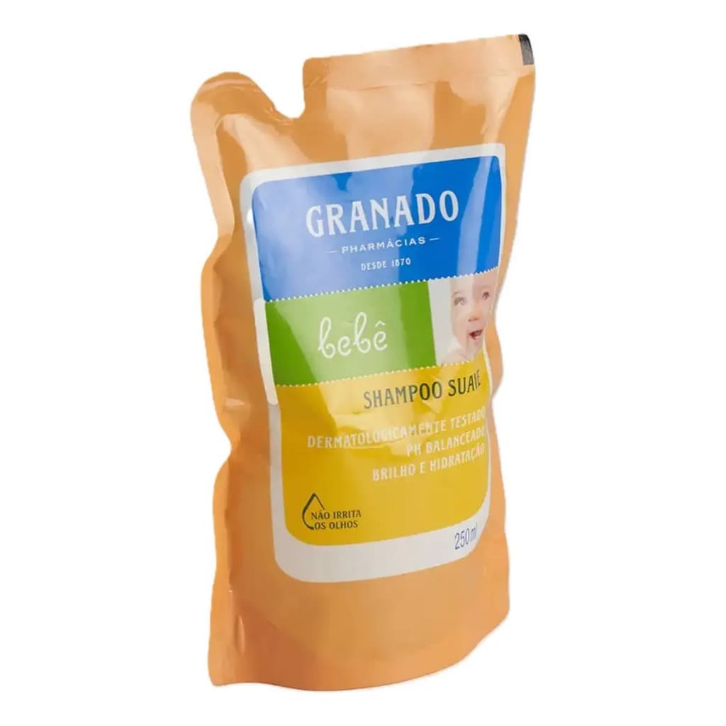 Refil Shampoo Suave Tradicional Granado Bebê 250ml
