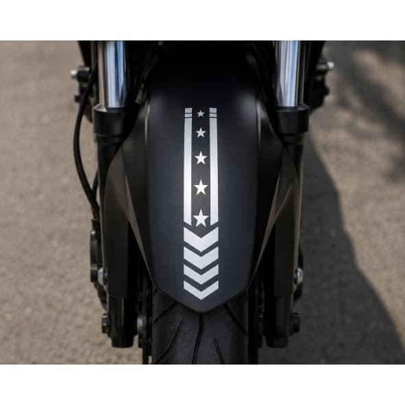 Adesivo Faixa Esportiva Estrelas Autocolante Moto Carro Universal Colorido Setas Retrovisor Deluxe.. AD1171