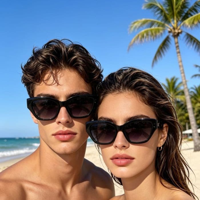 Óculos de sol gatinho ovais com design exclusivo, retrô e estilosos, perfeitos para viagens ao ar livre.