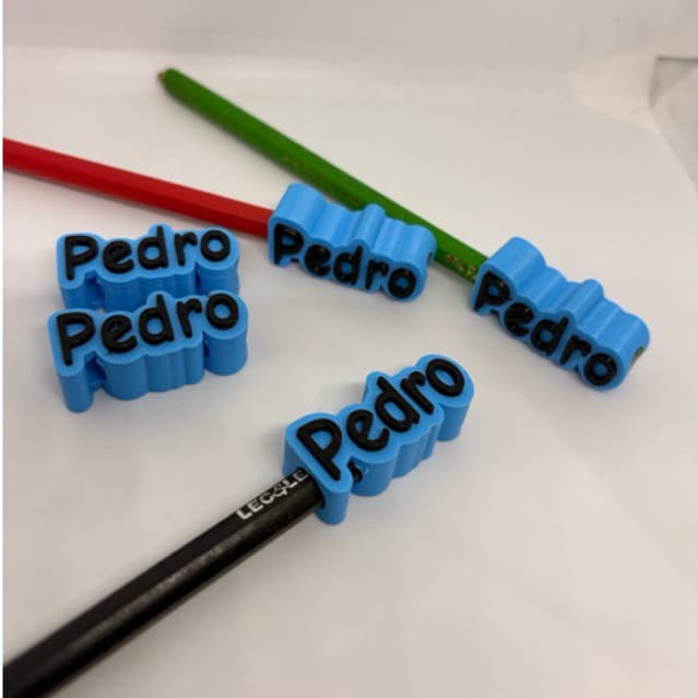 kit 24 indentificador Para Lápis Personalizado Com Nome