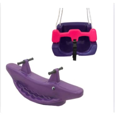 Combo Recreativo Infantil com Jacaré e Balanço Quadrado – Ideal para Momentos de Lazer