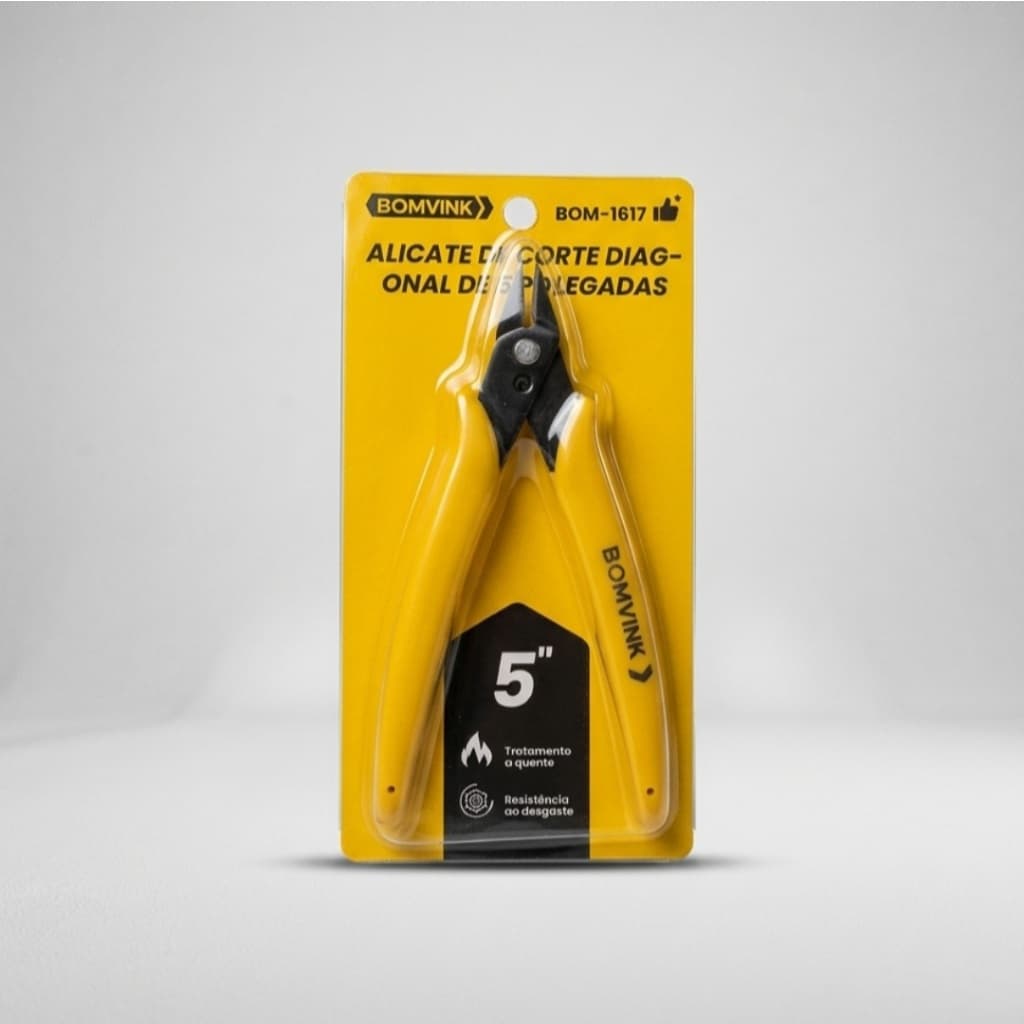 Alicate de Corte Diagonal 5" Profissional | Ideal para Eletrônicos, Artesanato e Reparos