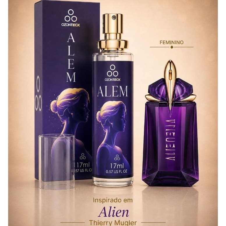 Perfume Feminino Ozonteck Alem – 17ml / Inspiração em Grife Famosa / Fixação 8h-12h.