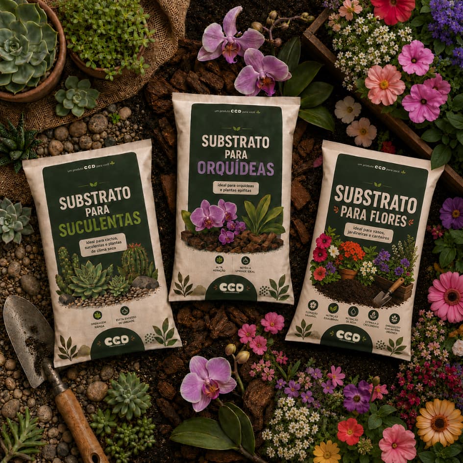 Substrato Para Suculentas Orquídeas Flores Plantas Vasos 500g A 5kg