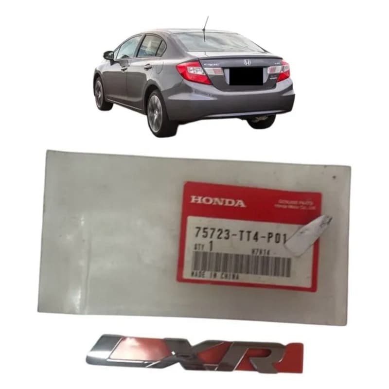Emblema LXR mala civic 2014 a 2016 Original