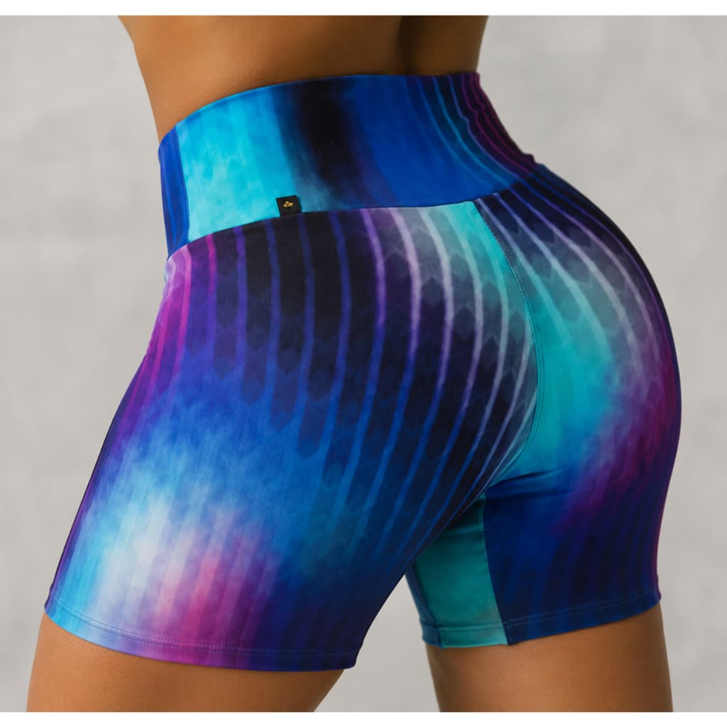 Short Feminino Fitness, Poliamida Gramatura 300, Cintura Alta, Academia e Treino.