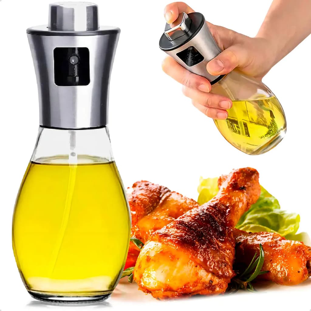 Spray Borrifador Pulverizador De Azeite Culinário 200 Ml Para Cozinha Premium Luxo Chique