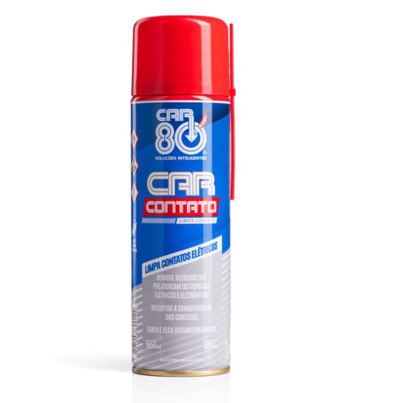 Limpa Contato Elétrico Eletrônico Car 80 Spray 300ml Original - Secagem Rápida Não Residuoso