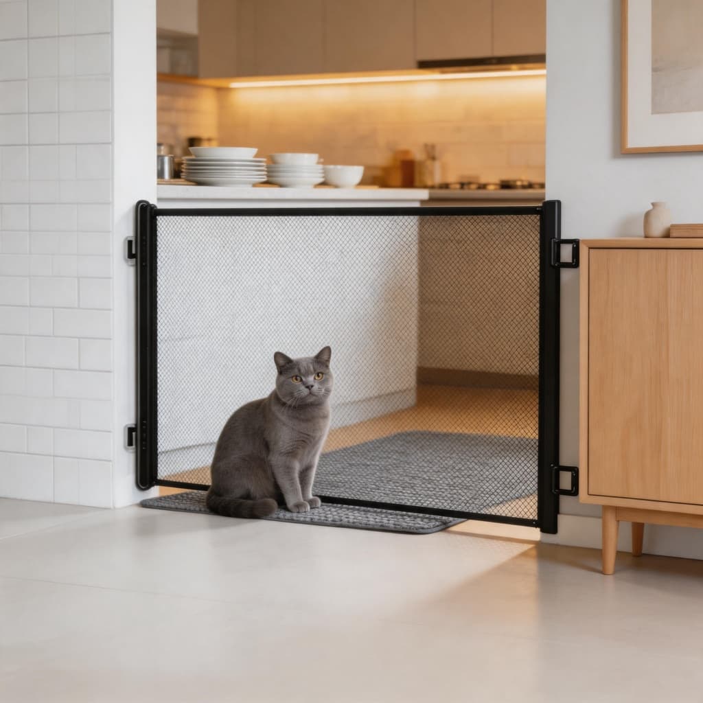 Portão telescópico para pets- Impede Fugas, Resistente e Prática para Casas e Apartamentos