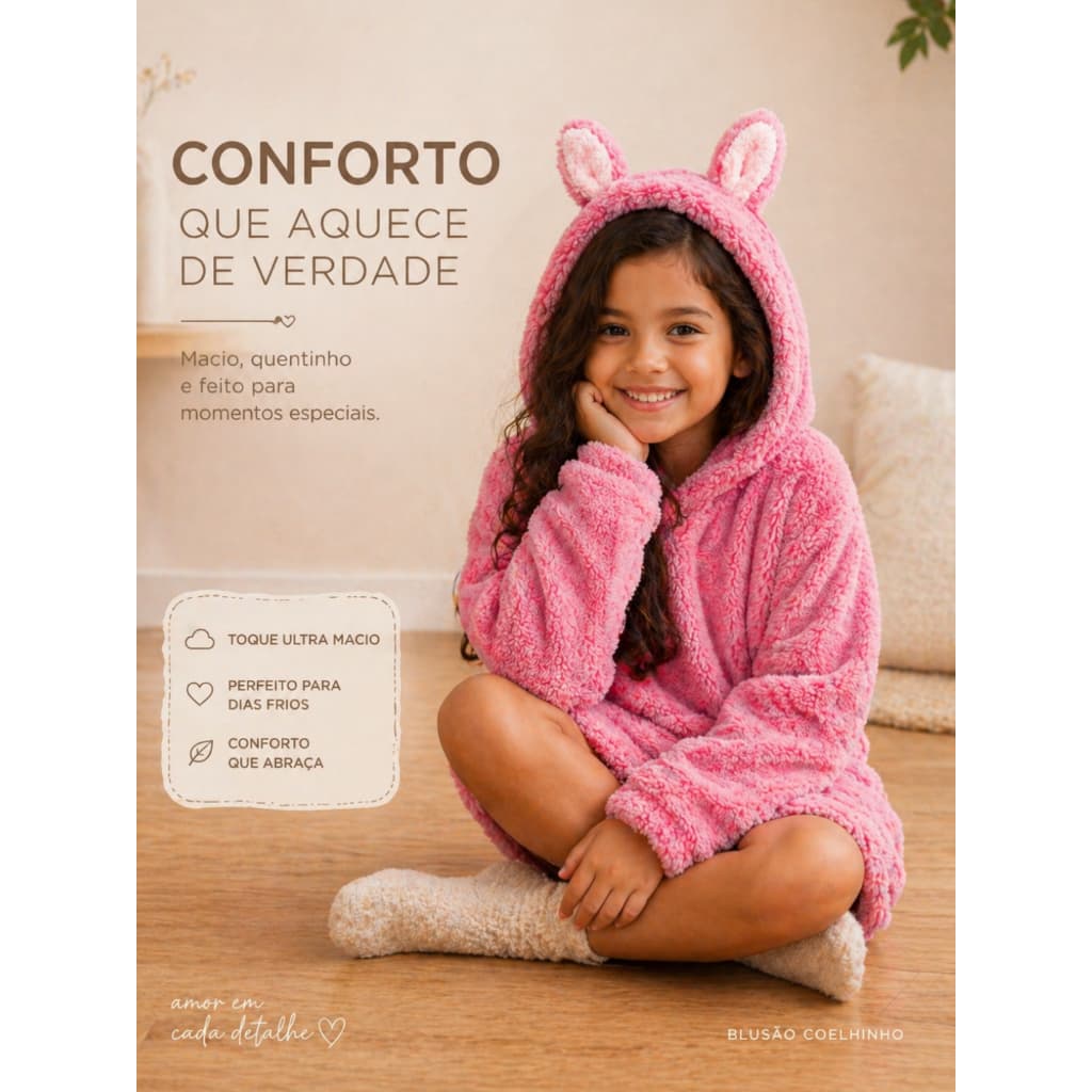 Vestido Infantil Pelúcia