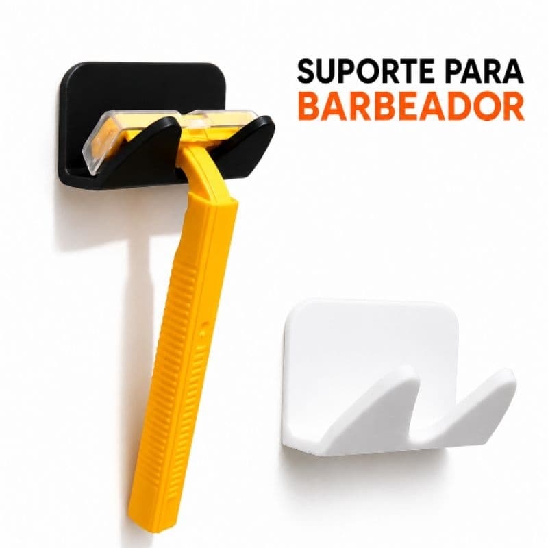 Suporte para Barbeador de Parede com Dupla Face – Organizador de Banheiro