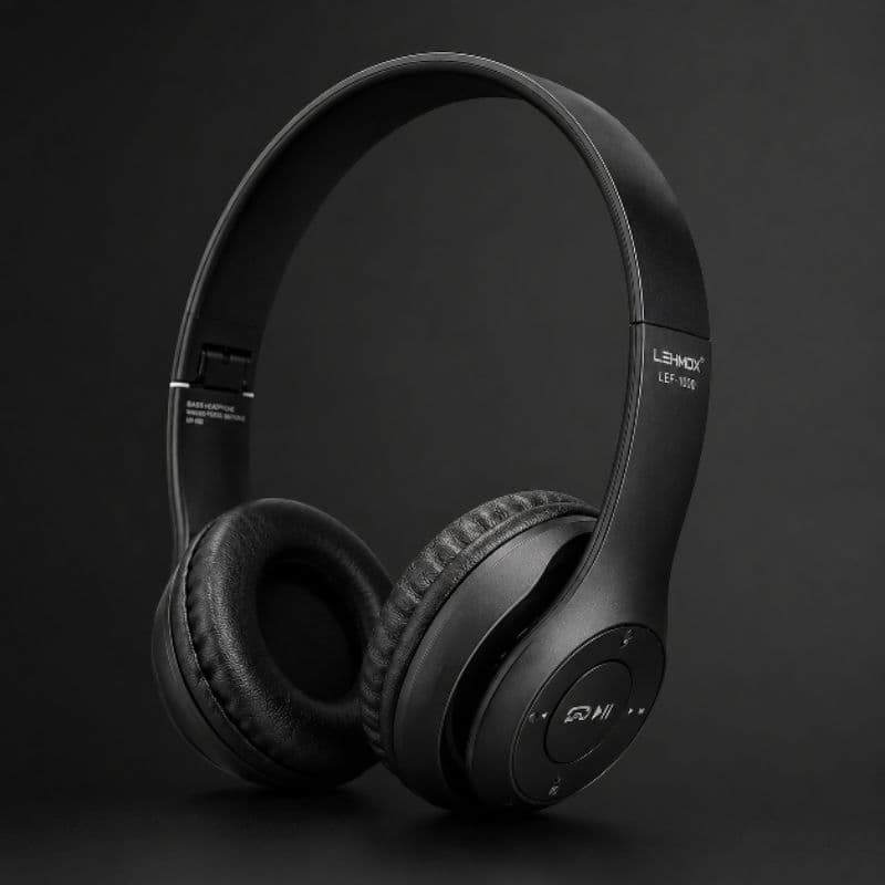 Fone de Ouvido Bluetooth LEHMOX LEF-1000 Sem Fio | Som Potente e Confortável