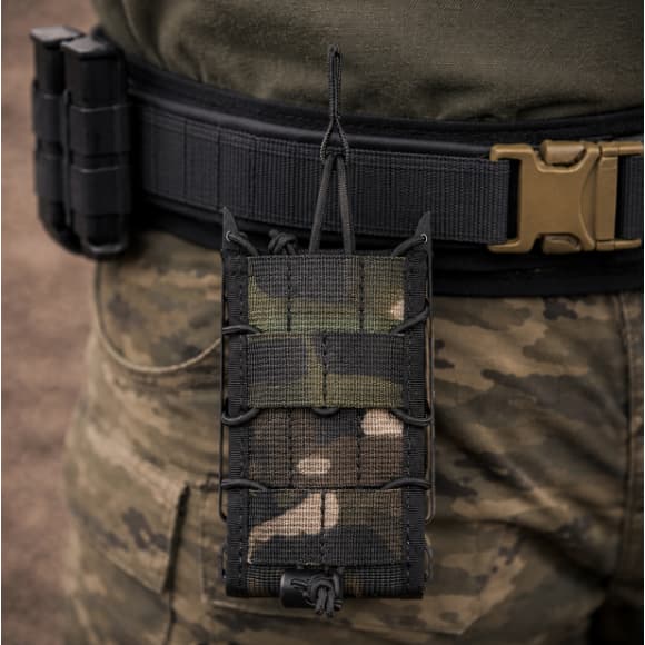 Porta Carregador Camuflado Invictus Suporte Acessorio Para Cinto Canguru