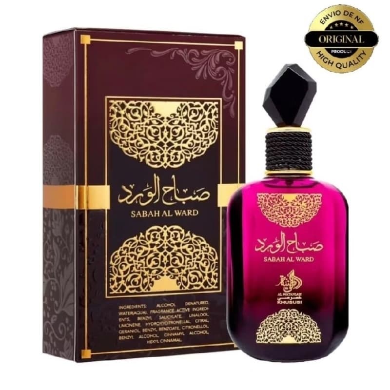 Perfume Sabah Al Ward Al Wataniah Árabe 100ml Feminino