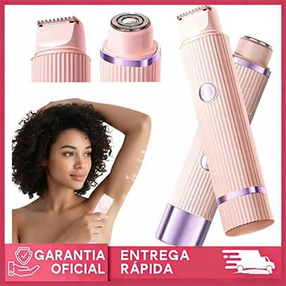 NEW Depilador Elétrico Feminino Recarregável, Navalha Dupla - Removedor de Pelos