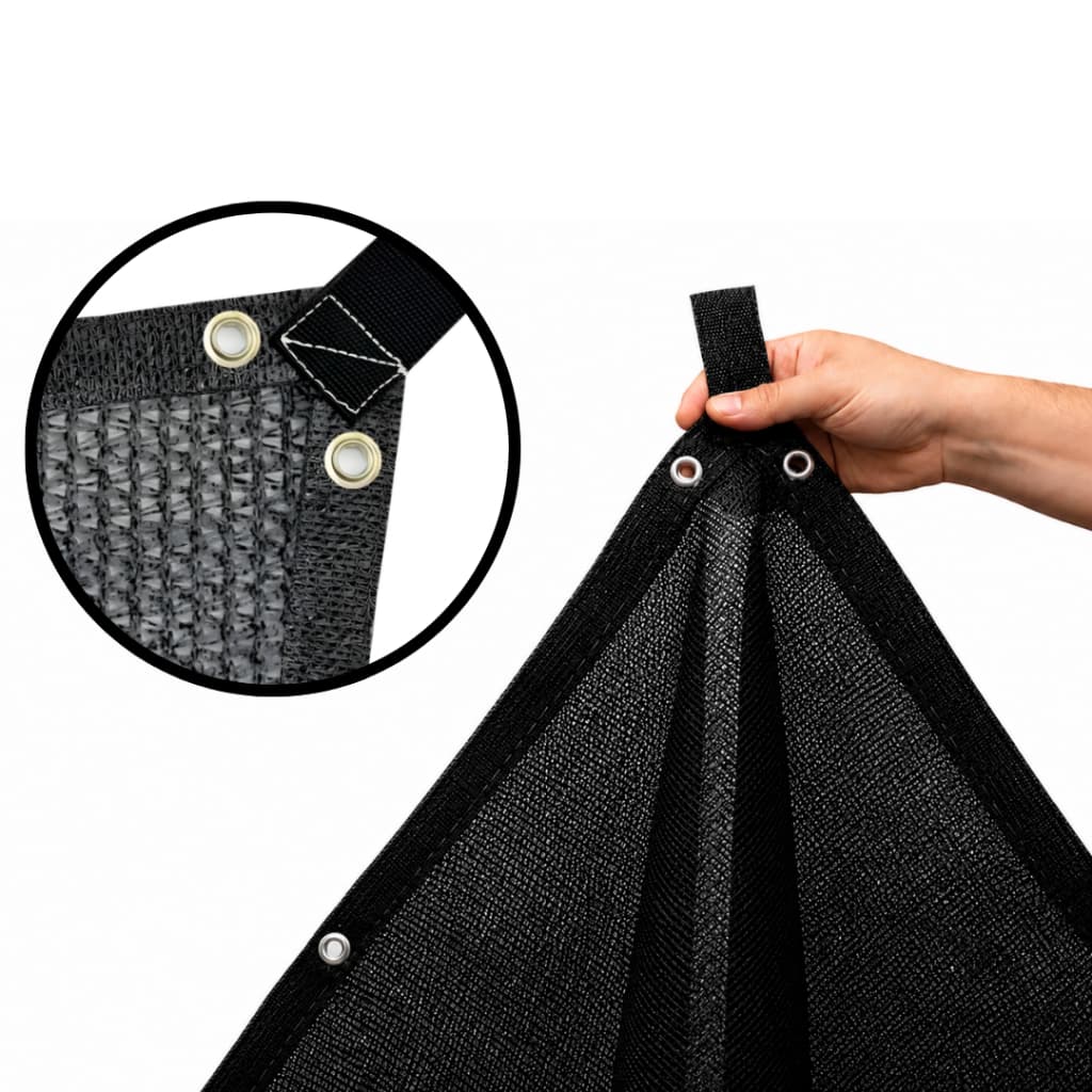 Tela de Sombreamento 80% Preto 3x1 Bainha/Ilhós Fortes