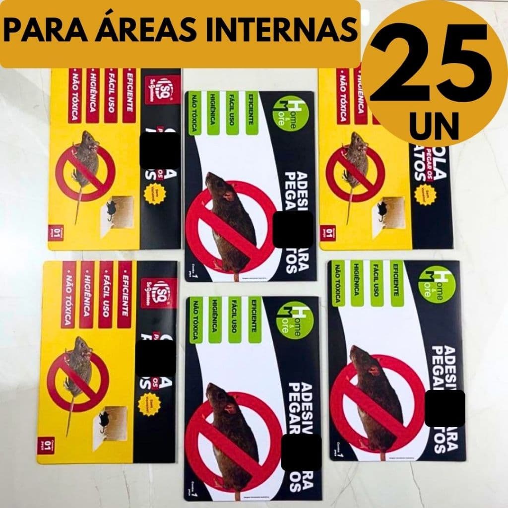 Placa Adesiva Multiuso Sem Veneno Proteção Residencial Para Cozinha Despensa Garagem e Depósito