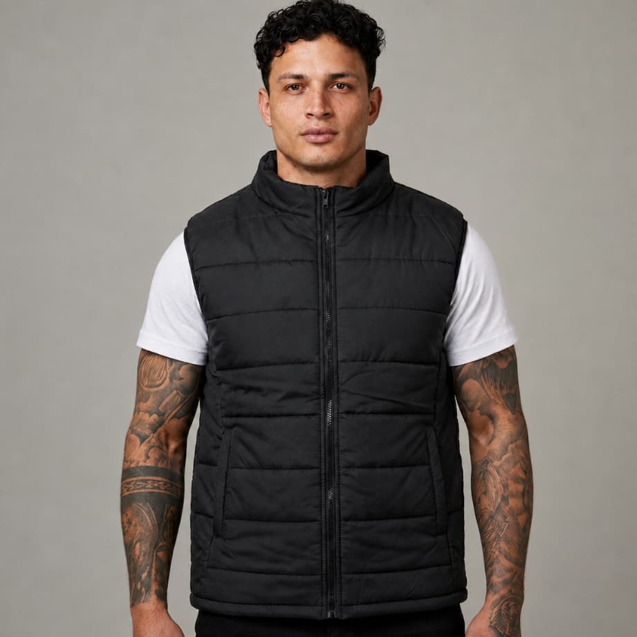 Colete Puffer Masculino Country Bomber Bobojaco Grosso Casual Confortável Frio Inverno Tendencia