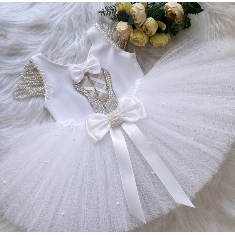 Fantasia tutu bailarina branco balé infantil festa bailarina