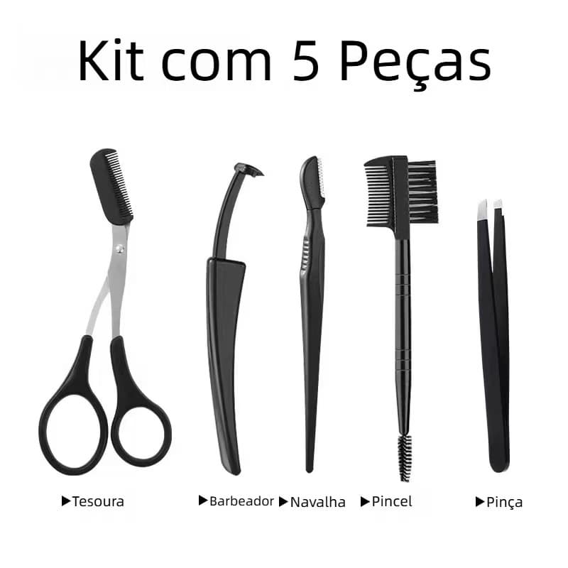 Kit 5 Peças Design para Sobrancelhas