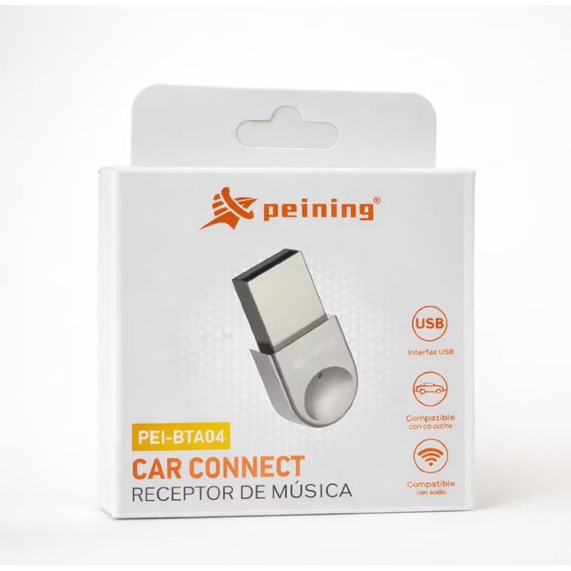 Receptor Bluetooth USB para Carro Peining PEI-BTA04 Car Connect Áudio Sem Fio