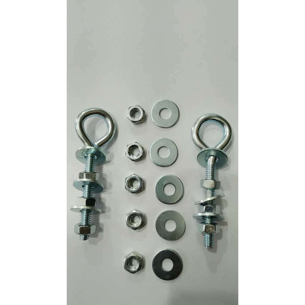 Gancho Pitão Rosca Máquina 1/4 X80mm-metalúrgica Verdadeiro