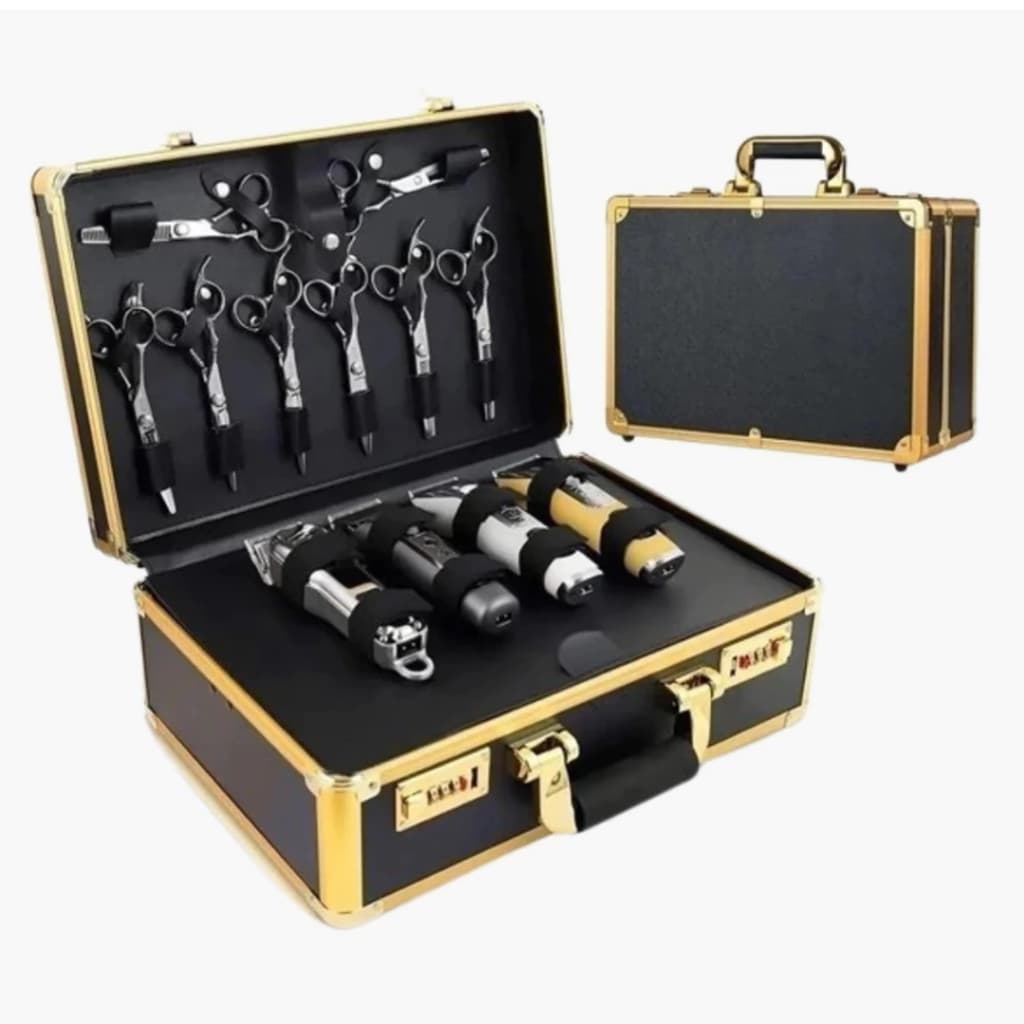 Mala Maleta Barbeiro Hairstar Organizador Barbearia 3 Cores