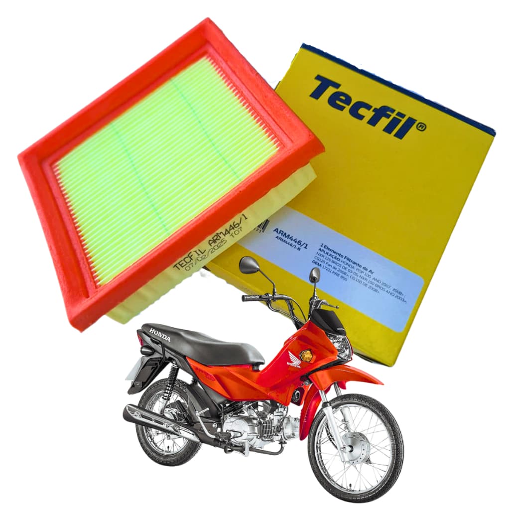 Filtro De Ar Moto Honda POP 110I Tecfil 2016 Até 2025 Elemento Filtrante De Alta Qualidade ES