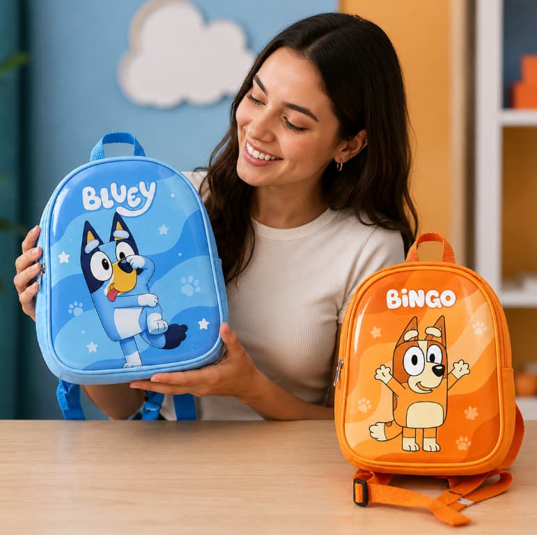 Mochila tema BLUEY  e BINGO para Aniversário  Lembrancinhas kits10/20/30 Unidades