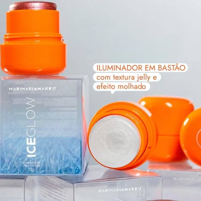 Iluminador Ice Glow Jelly Stick Mari Maria Makeup Glow Radiante Bastão Cremoso